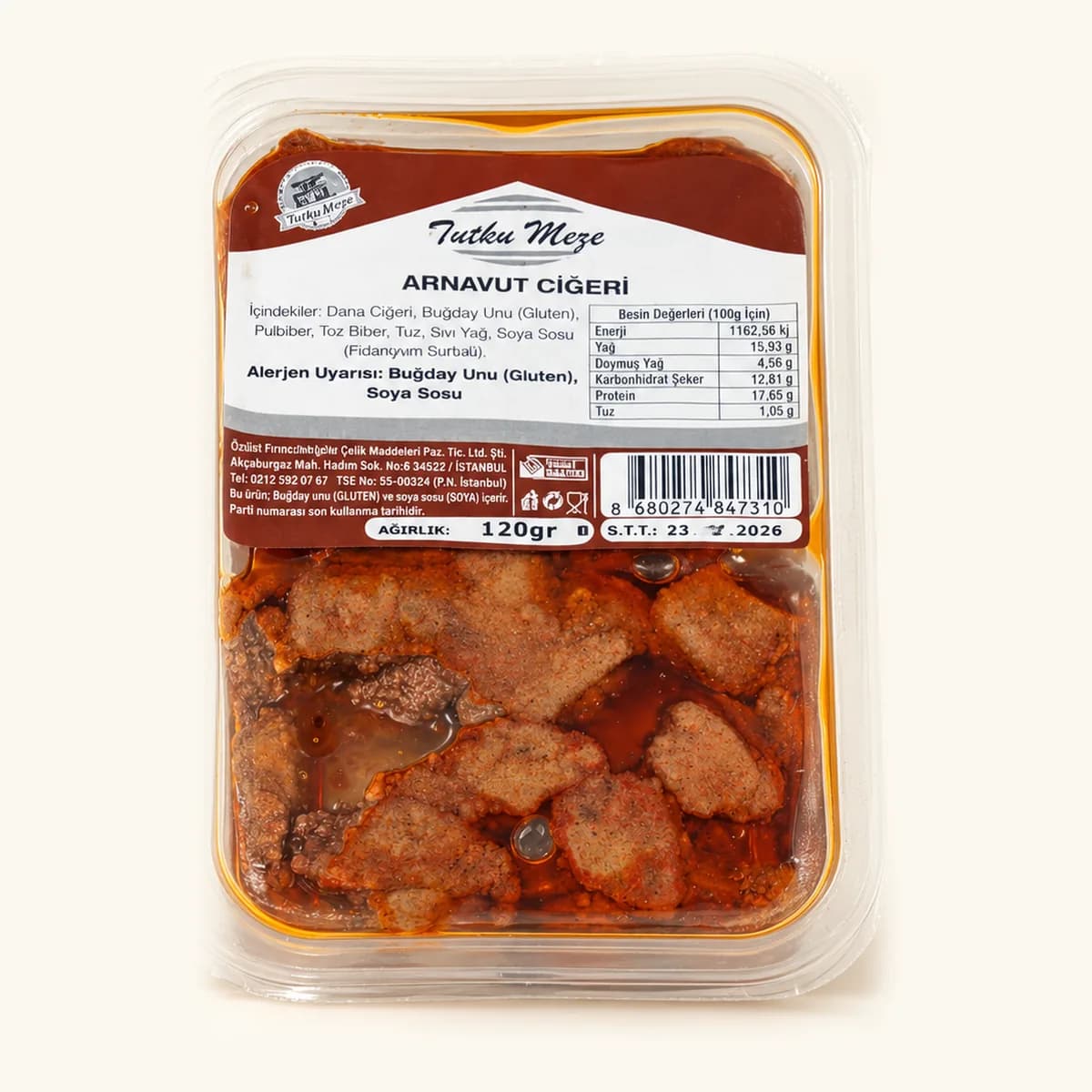 Arnavut Ciğeri (Dana) ambalajı
